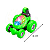 Carro Controle Remoto Mini Crazy 360º Color Com Luz Verde - Imagem 3