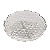 Petisqueira em Cristal de Chumbo com 04 Divisórias Lyor Bubble 18cm - Imagem 1