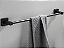 Conjunto 5 Peças Para Banheiro Aço Inox Super Luxo Acessórios Preto - Imagem 3