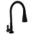 Torneira Cozinha Gourmet Flexível Jato Duplo Black Bancada 1/4 de Volta Base Black Premium - Imagem 1