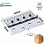 Kit 3 Dobradiça Aço Inoxidável 2mm 7x3x10cm Resistentes Suporte 150 kg - Imagem 2