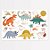 Jogo americano para colorir de dinossauros com 8un - Imagem 1