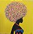 Menina do Black Fundo Amarelo - Imagem 2