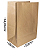 Saco Kraft Liso sem impressão chapa 22x14x33 c/200un - Imagem 2