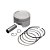 Pistao Kit C/anel  Kmp Dyamond Cg 150 0.50 - Imagem 1