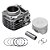 Kit Premium C/cilindro Pistao Kmp. Anel Rik Ybr 125 17/ Inj. - Imagem 1