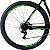 Bicicleta OXS Glide 100 Aro 29 Shimano 21v Preto e Verde e Azul - Imagem 4