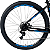 Bicicleta OXS Glide 100 Aro 29 Shimano 21v Preto e Azul e S-lime - Imagem 4