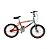 Bicicleta DNZ Aro 20 Cross Freestyle Laranja E Cromado - Imagem 1