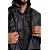 Capa De Chuva Pantaneiro Nylon Luxo Com Forro E Gola Preto P - Imagem 2