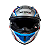 CAPACETE GP TECH PILOT HACKER BRANCO-AZUL 58 - Imagem 4