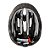 Capacete Para Ciclista JPP TSW Team III Preto E Vermelho 54-59 - Imagem 2