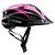 Capacete Para Ciclista Crx Com Pisca Preto E Rosa G - Imagem 1
