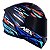 CAPACETE ASX CITY ARROW PRETO FOSCO VERMELHO/AZUL 62/XL - Imagem 4