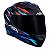 CAPACETE ASX CITY ARROW PRETO FOSCO VERMELHO/AZUL 62/XL - Imagem 3