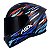 CAPACETE ASX CITY ARROW PRETO FOSCO VERMELHO/AZUL 64/XXL - Imagem 7