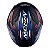 CAPACETE ASX CITY ARROW PRETO FOSCO VERMELHO/AZUL 64/XXL - Imagem 8
