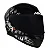 CAPACETE ASX CITY FUN BRILHO PRETO/BRANCO 58/M - Imagem 1