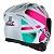 CAPACETE ASX CITY KINGDOM BRILHO BRANCO/ROSA/TIFFANY 58/M - Imagem 6
