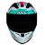 CAPACETE ASX CITY KINGDOM BRILHO BRANCO/ROSA/TIFFANY 60/L - Imagem 2