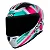 CAPACETE ASX CITY KINGDOM BRILHO BRANCO/ROSA/TIFFANY 62/XL - Imagem 1