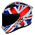 CAPACETE ASX CITY KINGDOM BRILHO BRANCO/VERMELHO/AZUL 62/XL - Imagem 5