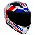 CAPACETE ASX CITY KINGDOM BRILHO BRANCO/VERMELHO/AZUL 64/XXL - Imagem 1