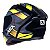 CAPACETE ASX CITY START PRETO BRILHO CINZA/AMARELO 58/M - Imagem 7