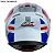CAPACETE ASX CITY KINGDOM BRILHO BRANCO/VERMELHO/AZUL 60/L - Imagem 6