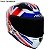 DUPLICADO - CAPACETE ASX CITY KINGDOM BRILHO BRANCO/VERMELHO/AZUL 60/L - Imagem 2