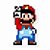 Super Mario Pixel Sticker - Imagem 1
