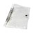 Fichário A5 PVC Cristal com 1 botão (Só Capa) - Imagem 1