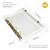 Fichário A5 PVC Cristal Ferragem Dourada (Só Capa) - Imagem 2