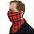 Máscara para Barbudos Xadrez Escocês Vermelho - Imagem 1
