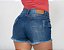 Shorts Jeans Feminino Desfiado Sem Elastano Com Puidos REF 08571 - Imagem 4