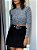 Cropped Malha Animal Print - Imagem 1