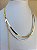 Colar Choker Laminada Com Alongadora Banho Ouro 2 Milésimos Com Verniz italiano - 1 unidade - Imagem 1