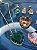 Conjunto Colar Coracao e Brinco 8mm Pingente Coracao Cristal 20Mm * Banho Ouro * com Veneziana - Cor Verde Escuro - Imagem 4
