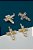 Pingente Cruz Com Olho Grego Ouro - 01 Unid - Imagem 1