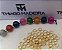 Entremeio Disco 4Mm Metal - 1000Pçs - Banho De 02 Milésimos De Ouro 18K - Imagem 1