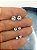 Trio Brinco Aço Inox Antialérgico Zircônia 4Mm 6Mm E 8Mm - Imagem 1
