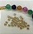 Entremeio Rondele 4Mm Abs - 1000Pçs - Banho De 02 Milésimos De Ouro 18K - Imagem 1
