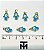 Pingente Olho Grego Mao De Fatima - 01 Unid - Imagem 1
