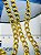 Corrente Elo Longo 2Mm - Banho Alumínio Ouro - Corrente Balão Arame 2Mm - Grume Aberta - Imagem 3