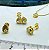 Conjunto Pingente Gota + Brinco Zirconia - Banho De 3 Milésimos De Ouro 18K - Imagem 1