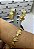 Conjunto Flor - Brinco + Bracelete - Banho 02 Milesimos De Ouro 18K - Imagem 1