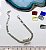 Pulseira Malha Com Caixinha 10X14Mm - 01 Unid - Níquel Branco - Imagem 1