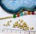 Entremeio Tubo 3X4Mm Lixado Ouro-100Pçs - Imagem 3
