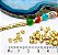 Entremeio Tubo 3X4Mm Lixado Ouro-100Pçs - Imagem 2
