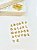 Pingente Letra Cravejada Ouro - 01 Unid - Imagem 1